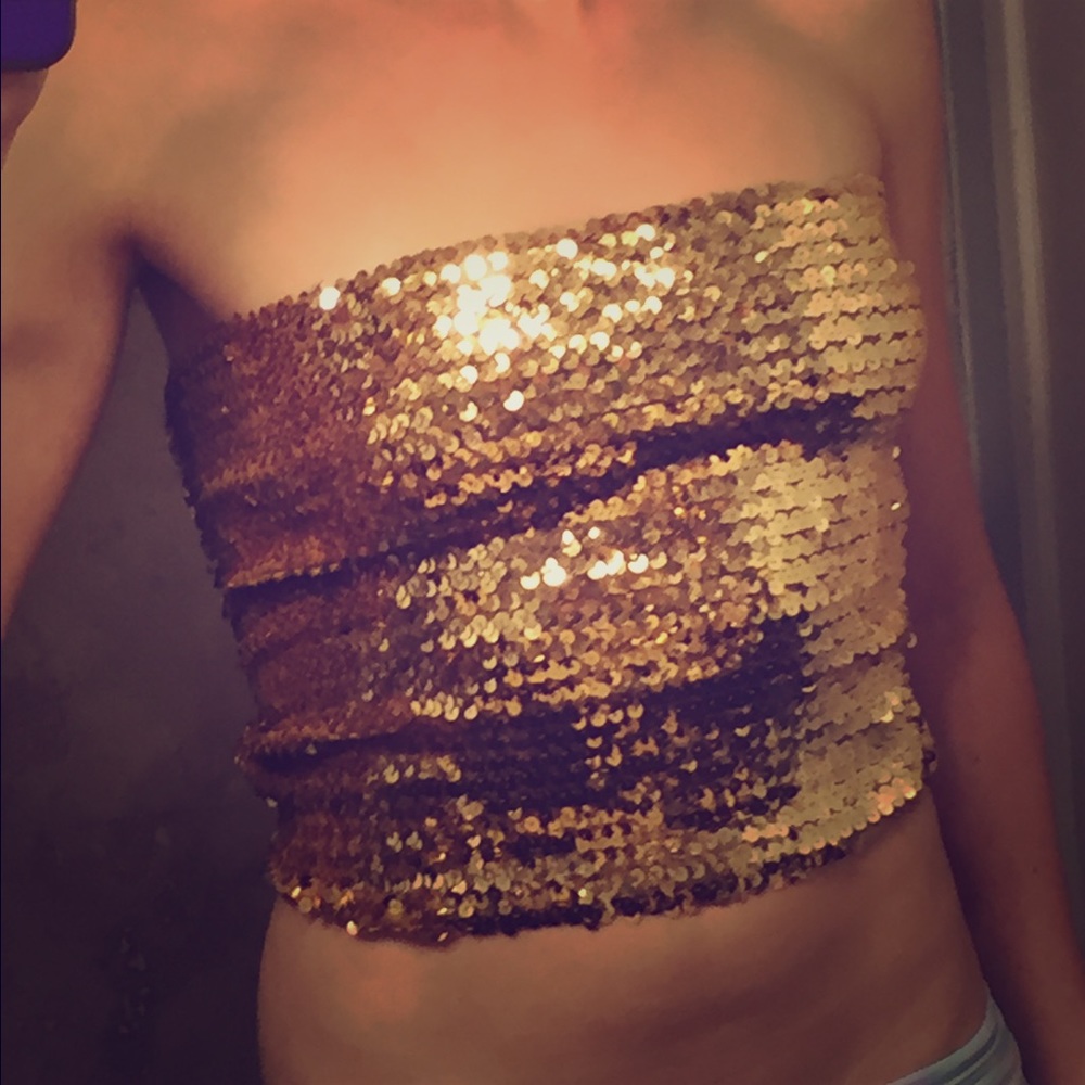 Club shirt! Gold sequin