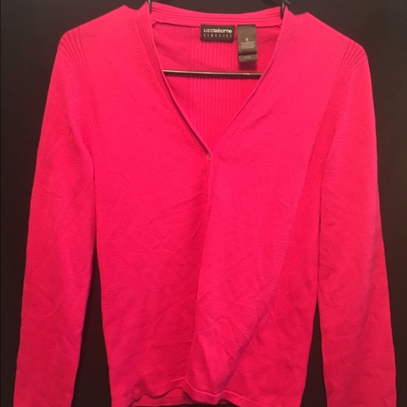 Liz Claiborne pink sweater - Picture 2 of 3