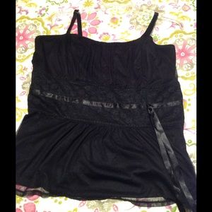 Torrid black bustier type cami