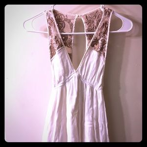 Ecote XS white paisley dress