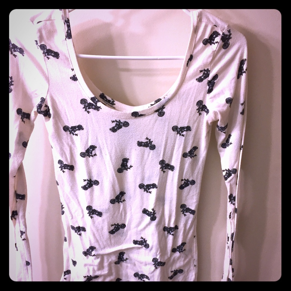 nollie--Pacsun motorcycle long sleeve stretch top