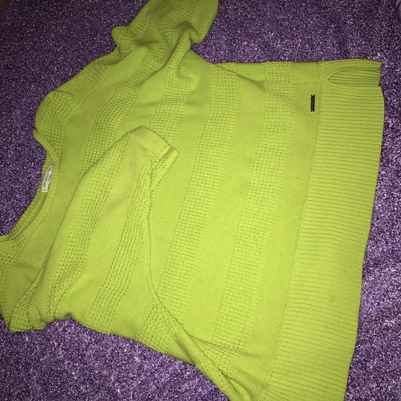 XL Liz Claiborne Green Knit Sweater - Picture 3 of 3