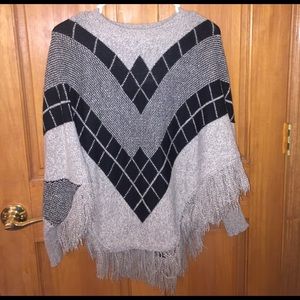 Poncho Shirt With Sleeves