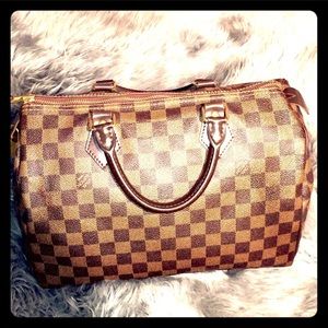 Louis Vuitton Speedy 30 Damier Azur Ebene 💋