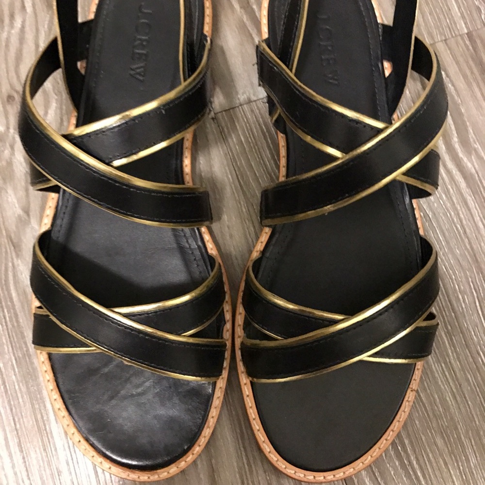 J Crew strappy criss cross Sandals Sz 7