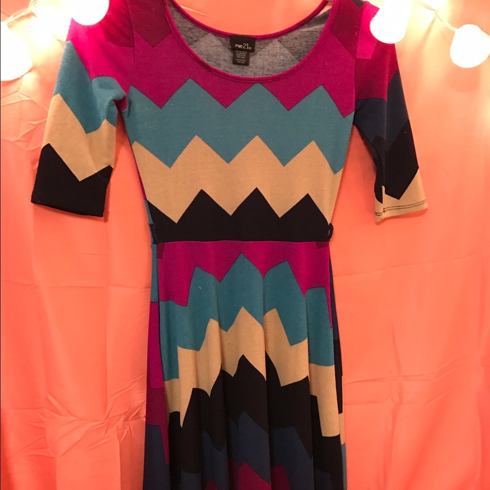Knit chevron scoop dress - Picture 1 of 1