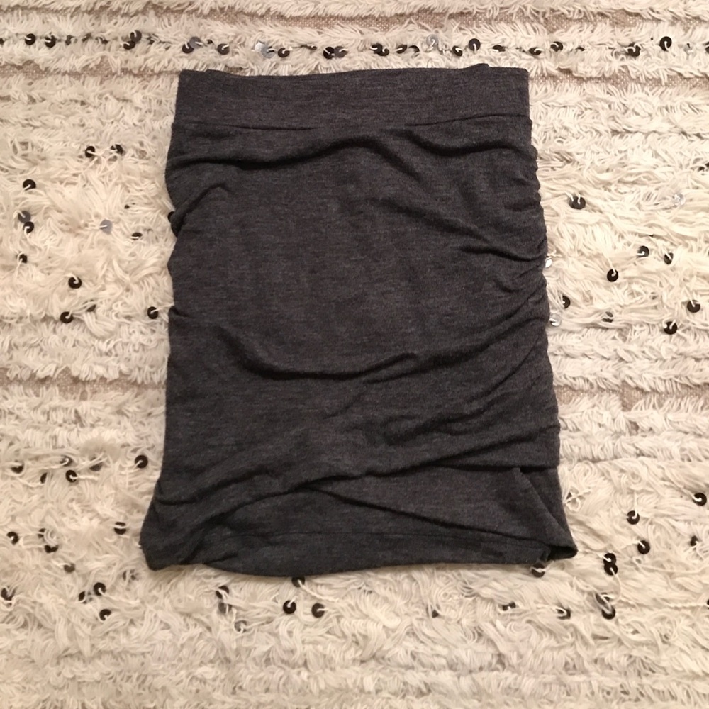 Banana Republic Gray Wrap Skirt!