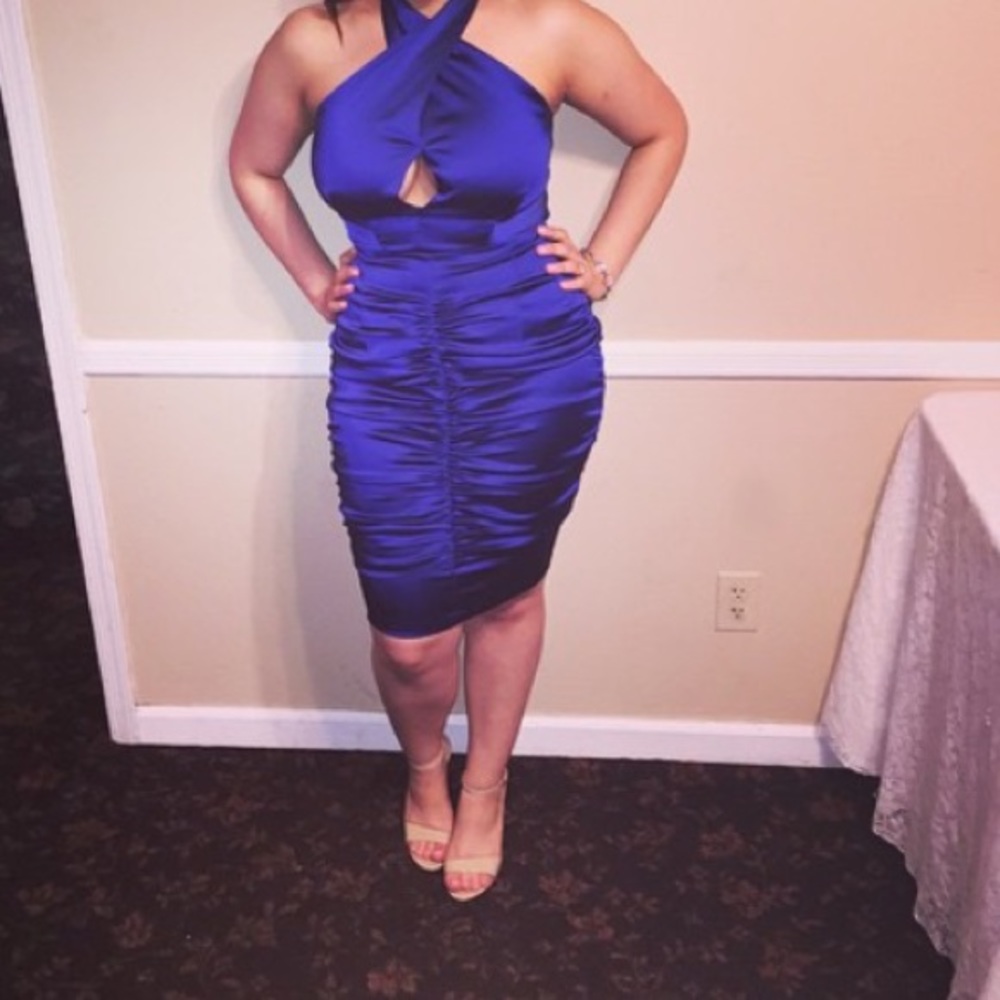 Royal Blue Midi Dress