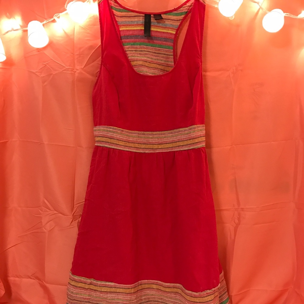 Knit dress with side zipper