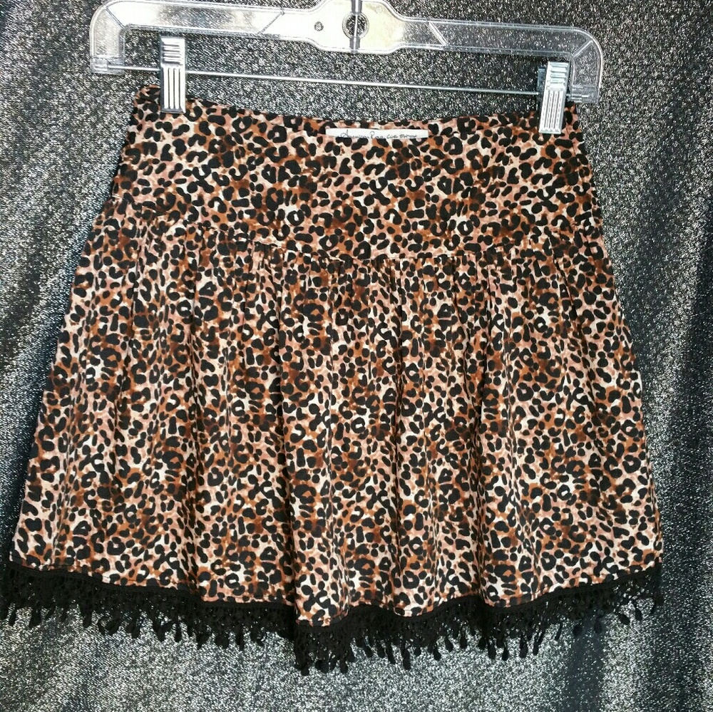 American Rag Cheetah Print Mini Skirt, XXS
