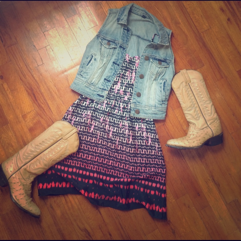 American eagle outfitters size 0 ikat cutout dress