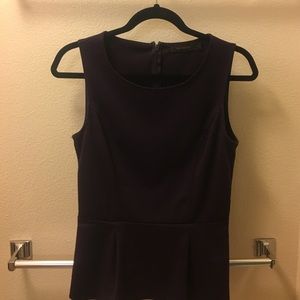 The Limited sleeveless peplum shirt