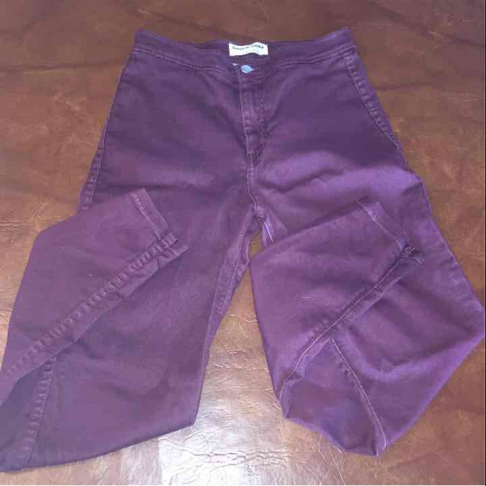 Sold.  Maroon burgundy American apparel jeggings