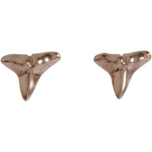 A.L.C. Rose Gold Shark Tooth Stud Earrings
