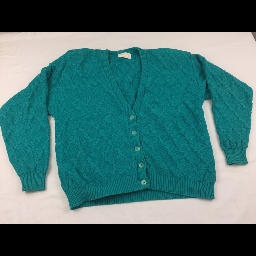 Pendleton Women's Blue Cardigan Sweater Sz L