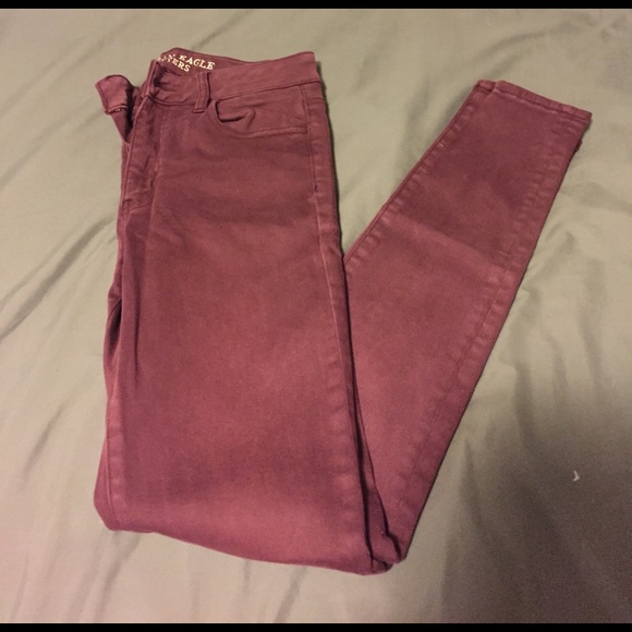 Maroon American Eagle Jeans - Picture 1 of 2
