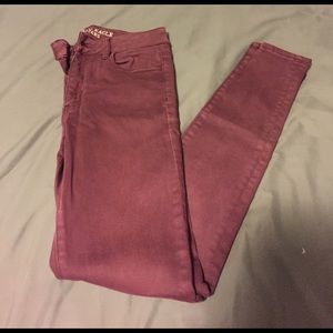 Maroon American Eagle Jeans