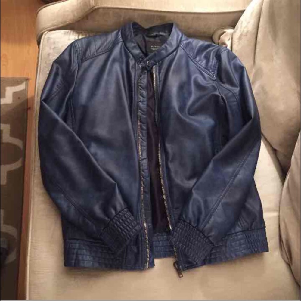 Zara men's pleather jacket