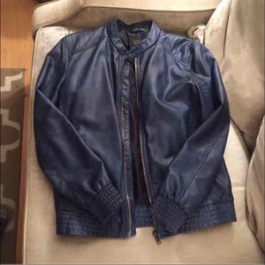 Zara men's pleather jacket