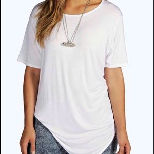 Plus asymmetrical tee