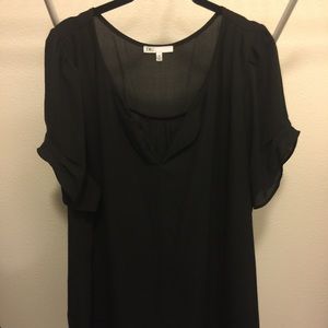 Plus size black top