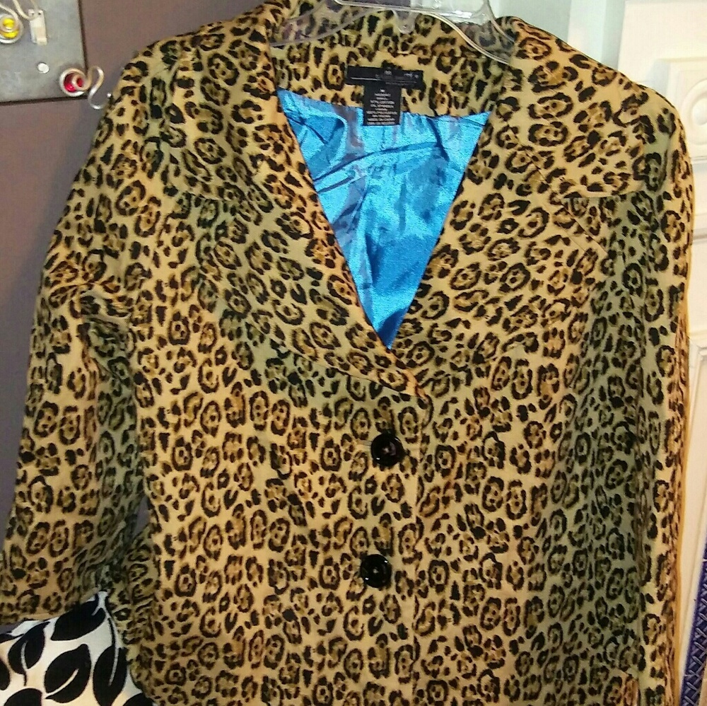 Cheetah Print Maternity Pea Coat