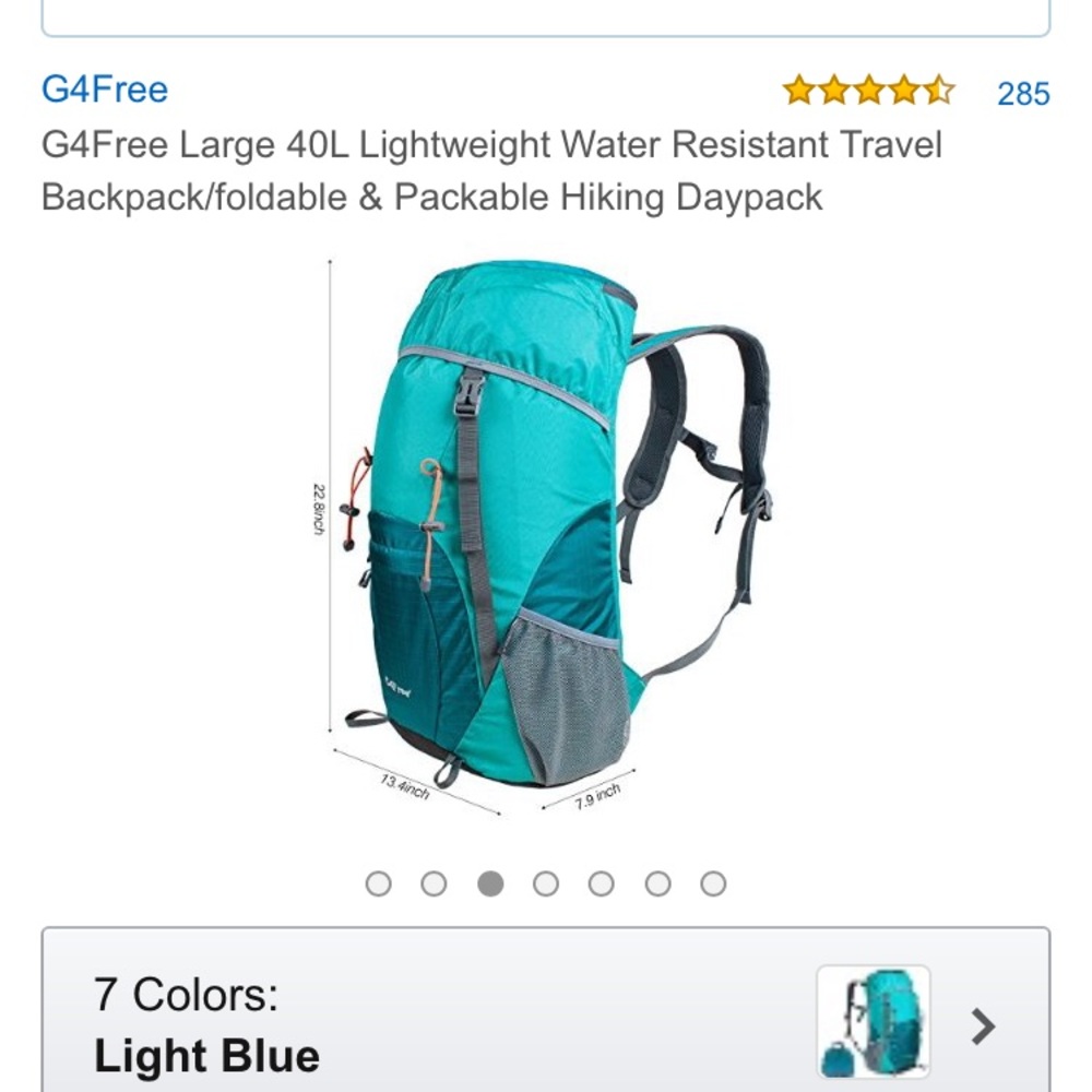 Blue Hiking Backpack