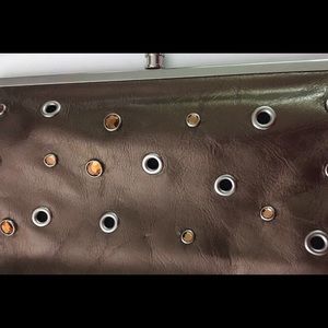 HOBO INTERNATIONAL LAUREN METALLIC BRONZE WALLET