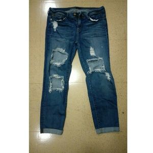 Distressed Boyfriend Jeans