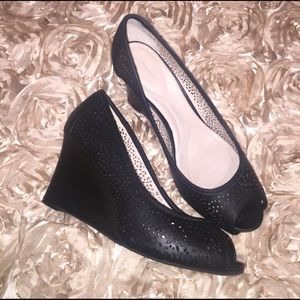 Rockport Laser Peep Toe Wedge