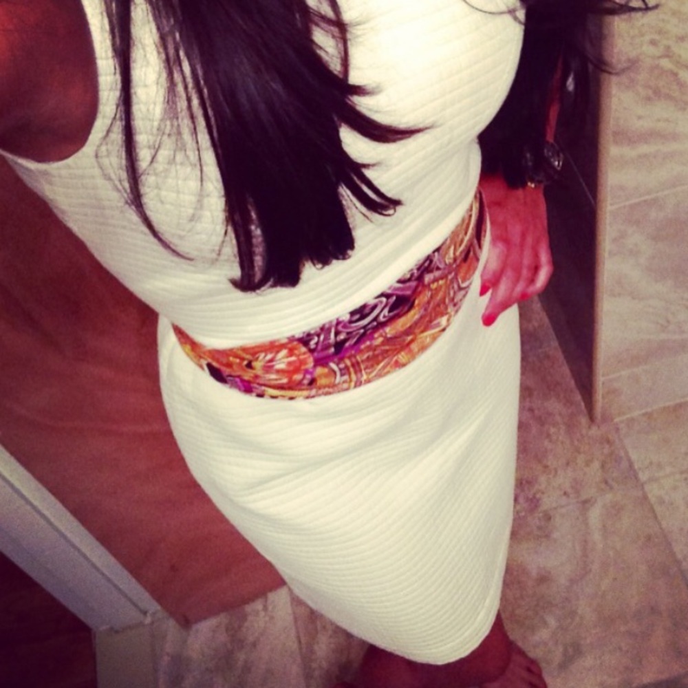 White Party Sheath Dress - BR Casual Career Dress