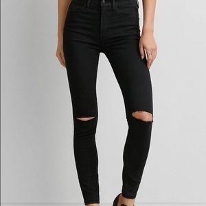 American Eagle high rise jeans black