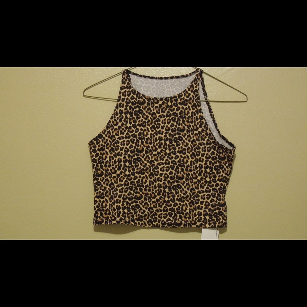 Cheetah print crop top