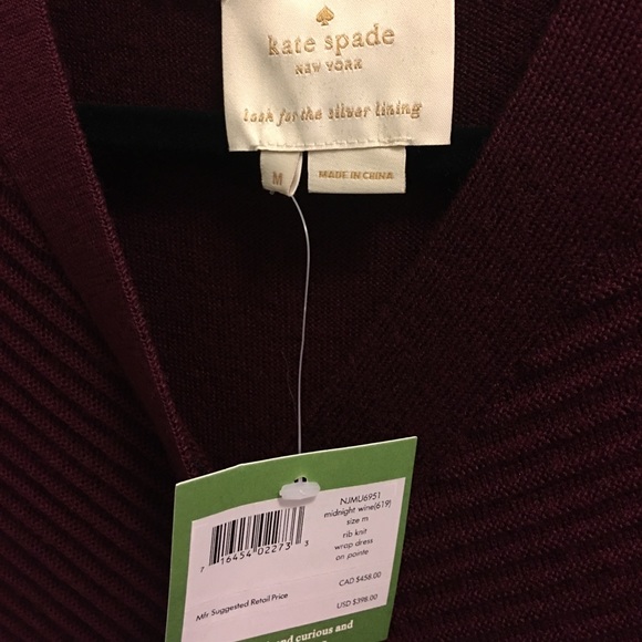 NWT Kate Spade Knit Rib Sweater Dress - Picture 4 of 4