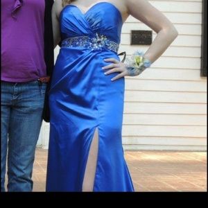 Royal blue formal dress
