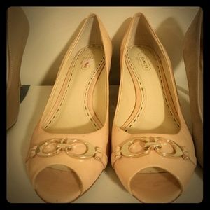 Coach open toed shoes