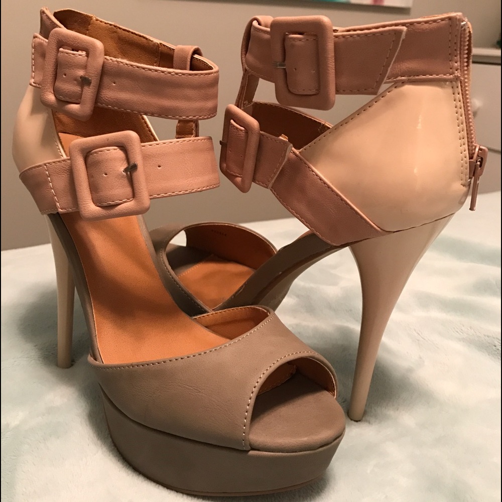Blush, Gray, Nude Heels - Picture 1 of 1