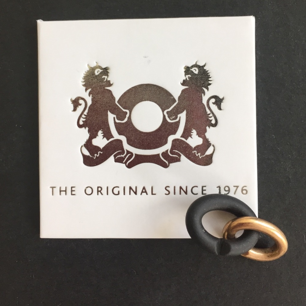 X by Trollbeads black and bronze link