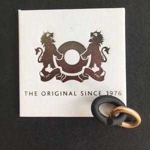 X by Trollbeads black and bronze link