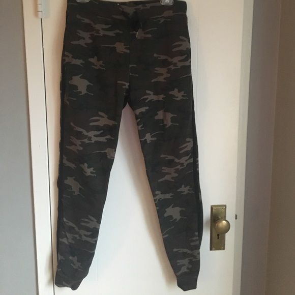 camo pants with black stripe