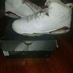 Air Jordan retro 7 burgundy and white
