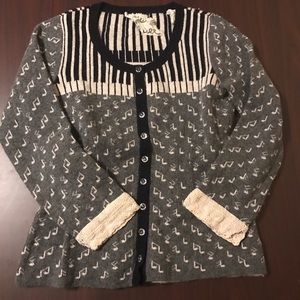 Amazing Anthropologie Piano Cardigan - PRICE FIRM
