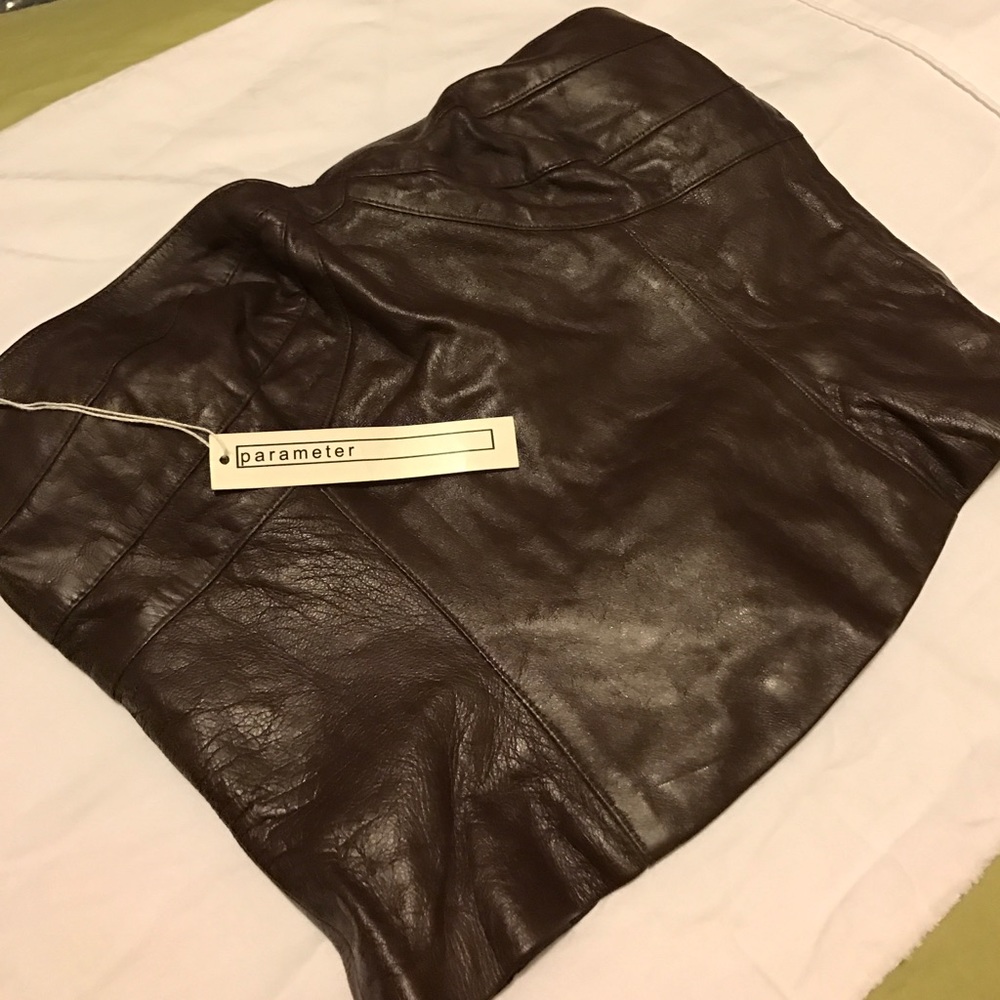 Leather bustier