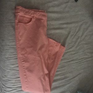 Pink Stretch Skinny Jeans