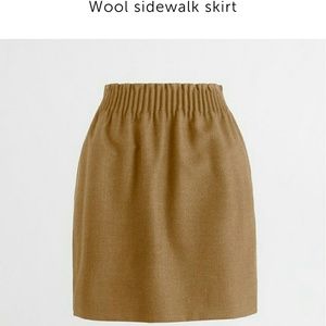 J crew factory wool sidewalk skirt size 10 khaki