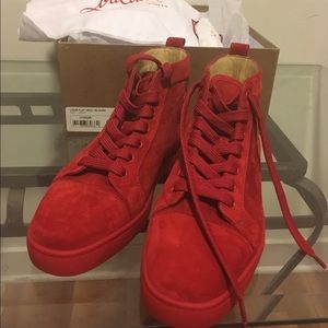 Christian Louboutin Louis Flat Veau Velour sneaker