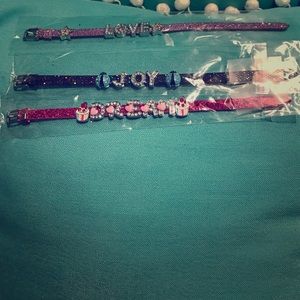 Bubble Letter Bracelets (Set of 3)