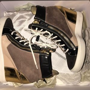 Giuseppe Zanotti Wedge Sneakers Size 8