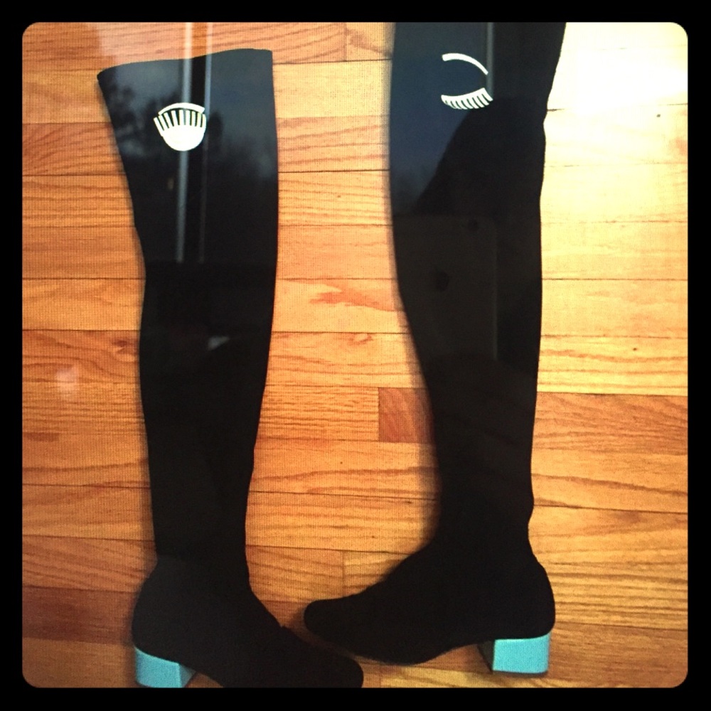 Thigh high chiara Ferragni black boots