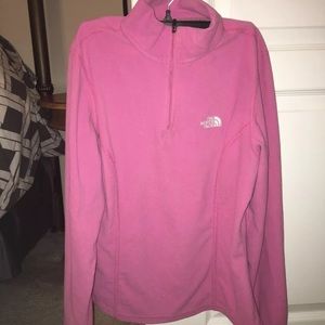 North face M pink fleece